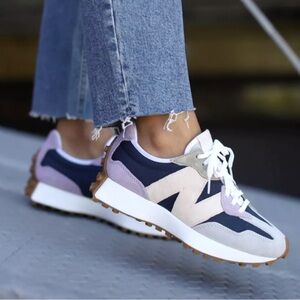 Women’s New Balance 327 Natural Indigo Raw Amethyst